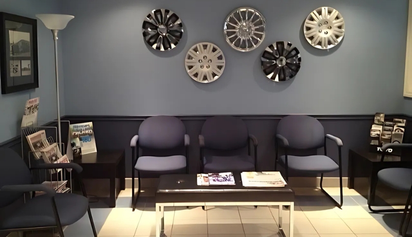 Sala des espera oficina mecanica_ Conforto em primeiro lugar