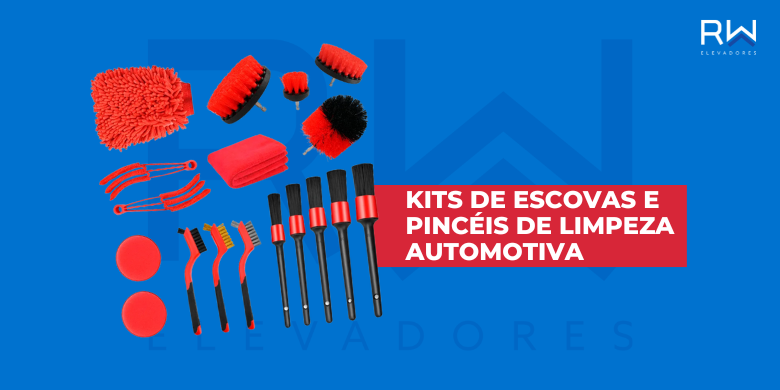 Kits de escovas e pincéis de limpeza automotiva