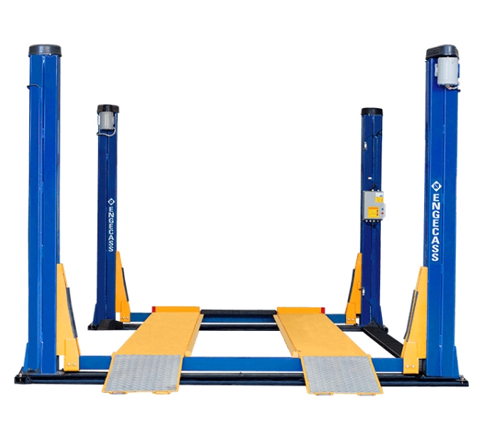 Elevador Automotivo 4 colunas Engecass 4.000kg com Plataforma