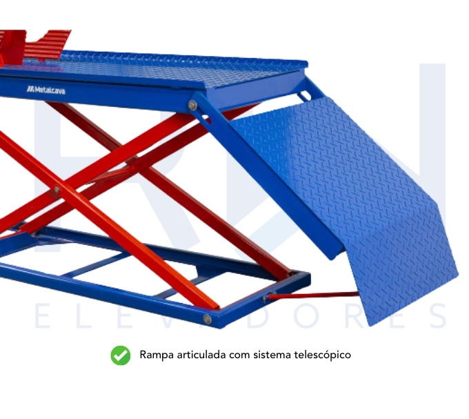 Elevador de Moto Pneumático 350kg Metalcava EMCPV-350