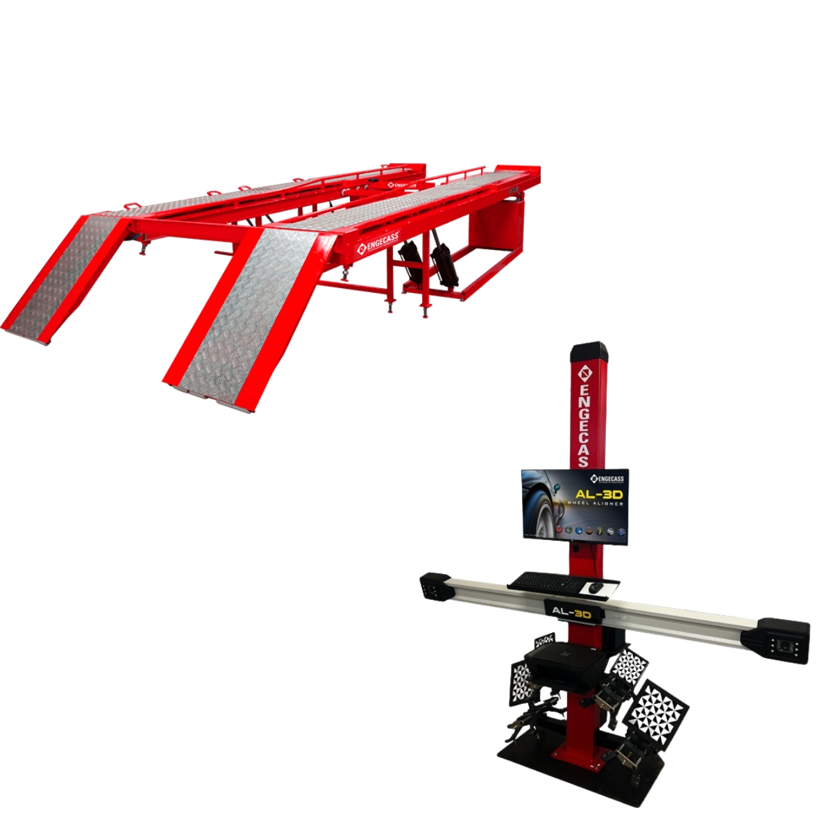 COMBO: Rampa Pneumática RAP4000 + Alinhador 3D AL3D Engecass